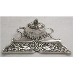 925K Sterling Silver French INKSTAND , INKWELL #1646037