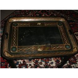 Hand painted tole tray in original condition on#1646092