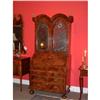 English Queen Anne walnut double dome secretary#1646111