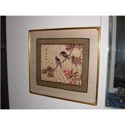 Framed Chinese embroidery on silk #1646117