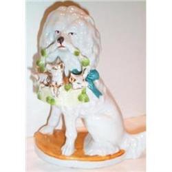 German Dog with Pigs in Basket Figurine #1646122