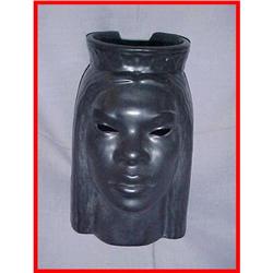 Deco Art Studio Pottery Woman Head Vase #1646190