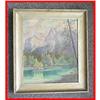 Image 1 : 1945 Signed & Framed Landscape Oil Painting #1646198