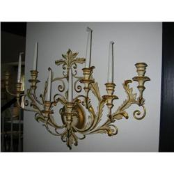 8 arms designer vintage candle metal sconce! #1646350