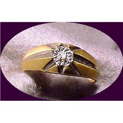 Star Setting 10K gold Diamond Ring ( signed)  #1646481