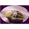 Image 1 : Star Setting 10K gold Diamond Ring ( signed)  #1646481