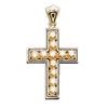 5.5 carats G VS1 genuine diamonds cross pendant#1646521