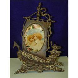 Victorian Bronze Nautical Angel Picture Frame #1646555