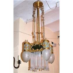 Amazing Period Art Deco Chandelier MINT #1646582