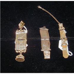 3 Victorian Gold  Filled Watch Fobs #1646593