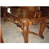 Image 1 : French Louis XV Style Walnut Wood Dining Table #1646597