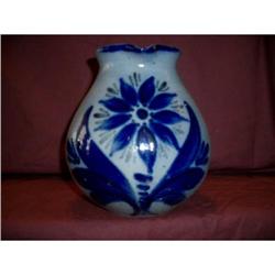 blue cobalt Beaumont pottery Pitcher 1950's #1646618