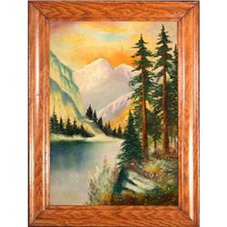 "Snowcapped Mountains" by a Canadian artist - #1657947