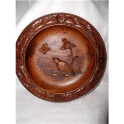 English Nut Bowl Hand Carved #1657974