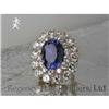 Image 1 : RHJ Synthetic Sapphire & Cubic Zirconium Ring #1657996