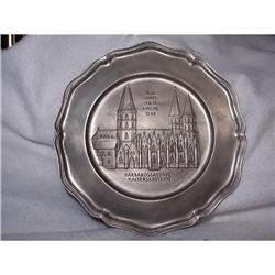 PEWTER "CHARGER" by "JUHRE STIFTS KIRCHE" and #1658020