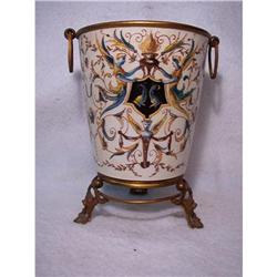 FRENCH FLOWER POT OR STAND or VASE by " F.B. " #1658025