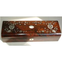 Stylish Rosewood & Mother of Pearl Ladies Glove#1658027