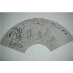 20th Century Chinese Fan Painting #1658208