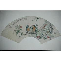 20th Century Chinese Fan Painting #1658209