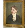 Image 1 : 19c PORTRAIT OF AMERICAN LADY MARVELOUS OIL #1658300