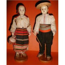 WONDERFUL PAIR OF ANTIQUE ETHNIC  EASTERN #1658337
