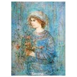 Serene  Serigraph by Edna Hibel large  #1658339