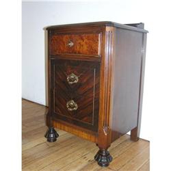 Antique Jacobean Walnut Nightstand #1658406