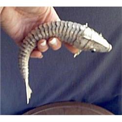 Vintage Green Eyed Silv/plate Fish With 26 #1658433