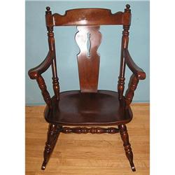 Solid mahogany rocking chair #1658446