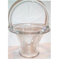 Heisey Crystal Double Rib Handled Basket #1658480