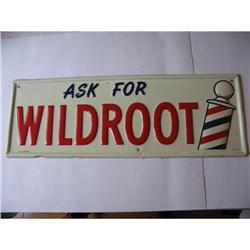"Wildroot " tin advertising sign #1658566