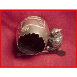 Victorian Figural Silver Chick Napkin Ring #1658571