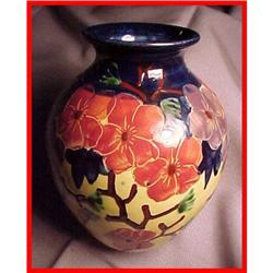 Old Deco European Floral Art Pottery Vase #1658595