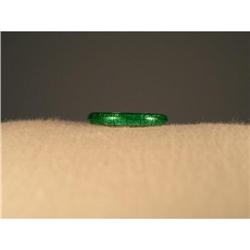 Authentic Hidalgo Silver Green Insert Band Ring#1658609