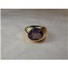 Estate 14K YG Handmade Amethyst Dome Ring #1658629