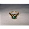 Estate 14K YG Yellow Gold Green Tourmaline Ring#1658634