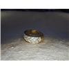 Estate 14K YG Yellow Gold Filigree Diamond Ring#1658639