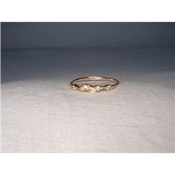 Elegant Estate 14K Pink Rose Gold Diamond Ring #1658643