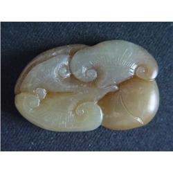 Chinese carved Celadon jade  Pendant  #1658768