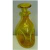Image 1 : Lemon Drop Pinched Art Glass Wine Decanter #1658929