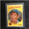 Image 1 : 1959 TOPPS #163 SANDY KOUFAX