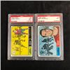 Image 1 : 1968 TOPPS HOCKEY GRADED CARD LOT (GRANT, MARSHALL)