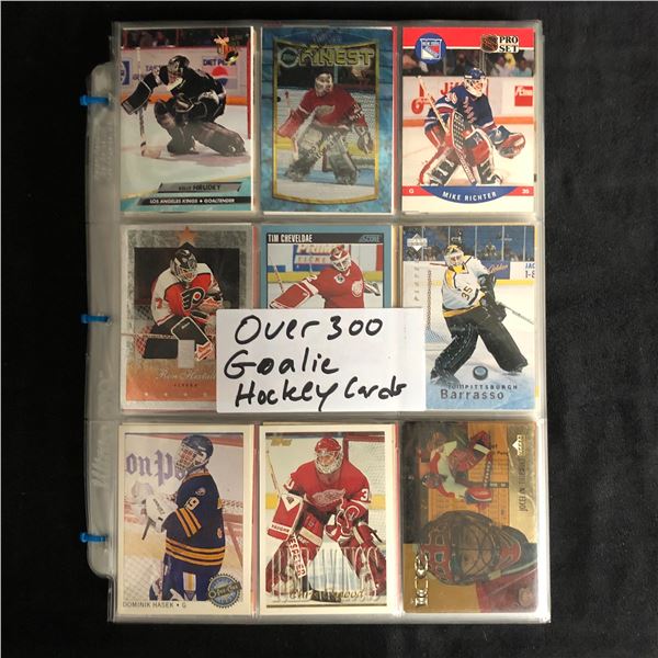 300+ HOCKEY GOALIE CARDS LOT