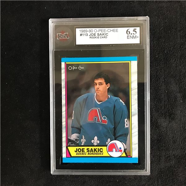 1989-90 O-PEE-CHEE #113 JOE SAKIC Rookie Card (6.5 ENM+)