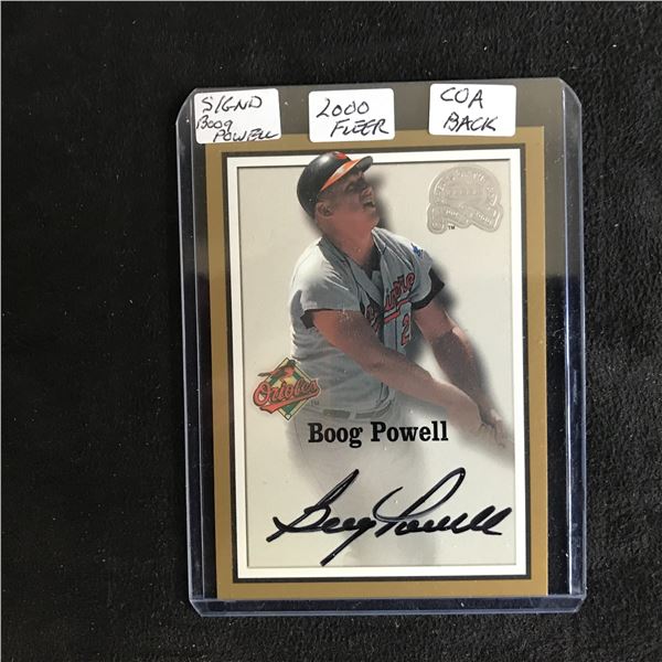 2000 FLEER GREATS OF THE GAME #71 BOOG POWELL AUTO