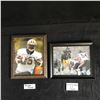 Image 1 : FRAMED FOOTBALL PHOTO LOT (M.THOMAS, B. ROETHLISBERGER)