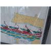 Image 4 : "International Molokai-Oahu Outrigger Canoe Race" Print, by Leroy Neiman 1976 (38"x30")
