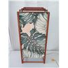 Image 2 : Vintage Koa Lamp w/ Monstera Leaf Accents, 28" Height