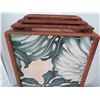 Image 3 : Vintage Koa Lamp w/ Monstera Leaf Accents, 28" Height